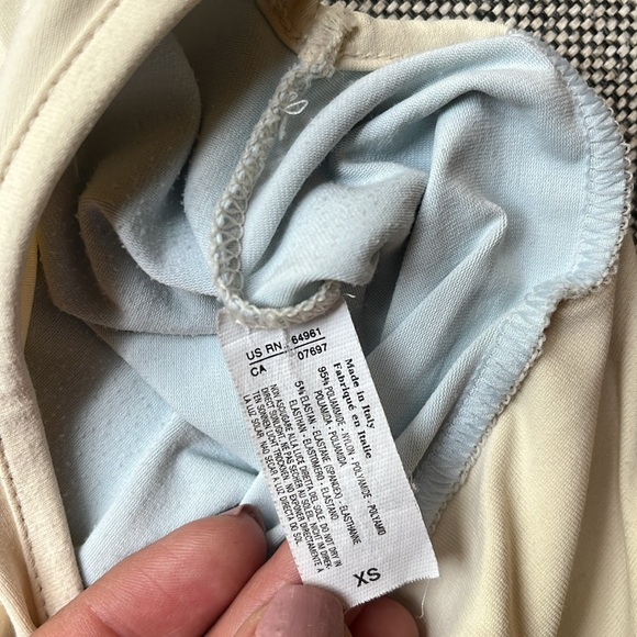 Sisley Made in Italy Maxi Dress with Blue and cream detailing ✨ Runs large! - Picture 9 of 17